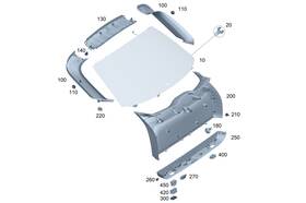 297-817-02-00 Mercedes-benz Genuine Model Badge