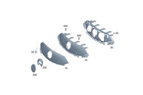 297-817-21-00 Mercedes-benz Genuine Model Badge