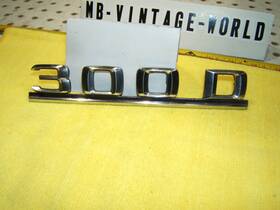 Mercedes-benz 300d W124 87-93 Genuine Rear Deck Lid Plastic Chrome 1 Emblem No Gold