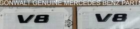 4638175900 Mercedes Benz Genuine G Class V8 Fender Badges Set 2 Black Oe