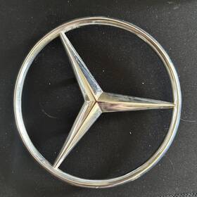 7580058 Mercedes-benz Chrome Trunk Emblem Oem