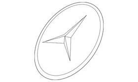 906-817-04-16-5337 Mercedes-benz Genuine Emblem