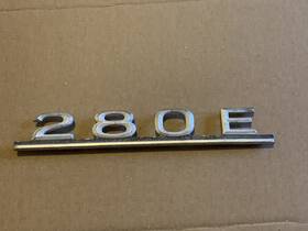 A1238170815 Mercedes-benz Genuine W123 280e Rear Trunk Aluminum Badge Emblem