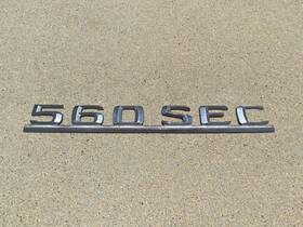 A1268172415 Mercedes-benz 268172415 Trunk Emblem W126 560sec Plastic Coupe Sec Amg Brabus Lorinser C126