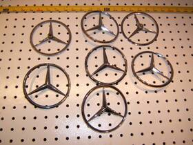Mercedes-benz W126 300sd 380se 1982-1983 Genuine 82-83 380 300 Rear Deck Lid Metal Chrome Oem 1 Star Only