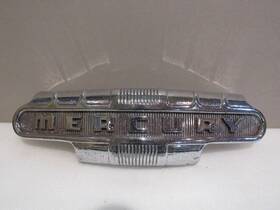 59a8168 Mercury Vintage 1946-48 Front Grill Emblem Chrome Metal Original