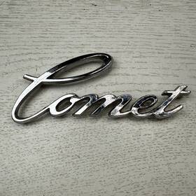 D34b-6250401-aa Mercury 6250401-aa 1 Original 1973-74 Comet Chrome Fender Emblem Vintage