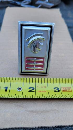 C3gb-62517a40-b Mercury Comet S22 Roof Sail Panel 1963 Emblem Badge Fomoco