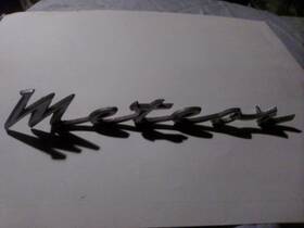 C3yb-16098-a Mercury Vintage Meteor Sedan Front Fender Oem Script Emblem