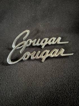 D1wb16b114a Mercury Pair Vintage 1971 Cougar Front Fender Emblems