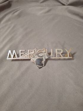 D54b-bb Mercury Vintage Car Emblem