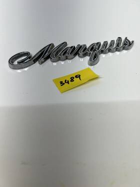 Domb-16b114-a Mercury Marquis Script Chrome And Black Emblem
