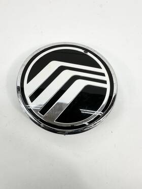 F8mb-5443504-aa Mercury Logo Emblem - 3 3/8 Inch Curved Used Oem