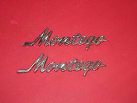 D2gb-16098-a Mercury Ford Fomoco D2gy-16098-c 1972-1976 Montego Hardtop Mx Gt Brougham Wagon Emblems Pair