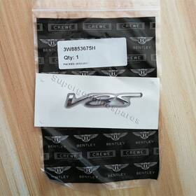 3w8853675h Metal Genuine Bentley Flying Spur V8s Badge Emblem Silvery Color New 1pc