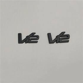 Ad23-43548-da Metal For Aston Martin V12 Matte Black Emblem Badge Kit Brand New