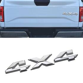 Qp3083 Middrivr 4x4 Emblem Sticker 3d Fender Badge Decal Car Silver Suv Truck Nameplate Exterior