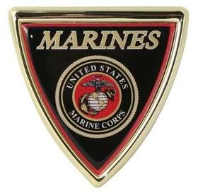 Ac-16 Mitchell Proffitt Marines With Usmc Crest Auto Emblem Officially Licensed Product