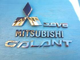 415a098 Mitsubishi 2004-2012 Galant 3.8 V6 Gts Emblem Logo Letters Rear Tailgate Chrome