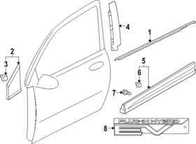 62890w020p Mitsubishi Genuine Nameplate