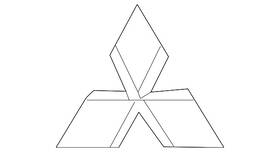 7415a012 Mitsubishi Genuine Emblem