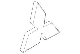 7415a735 Mitsubishi Genuine Hatch Emblem