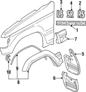 Mb778137 Mitsubishi Genuine Nameplate