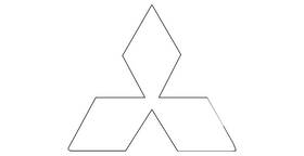 Mn170768 Mitsubishi Genuine Emblem