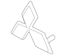 Mr574731 Mitsubishi Genuine Emblem