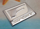 Mmautoshop Chrome White Metal Sport Emblem Car Body Decal Badge