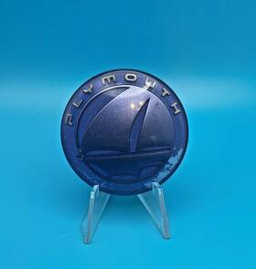 04676989 Mopar 1996-1998 Plymouth Voyager Blue Front Grille Emblem Logo Badge Oem