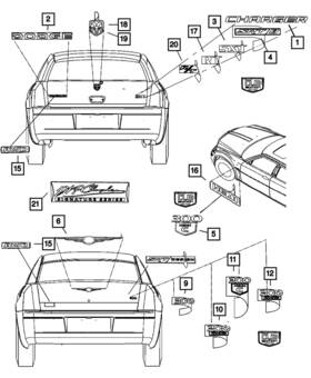 04806259aa Mopar Genuine Nameplate 4806259aa