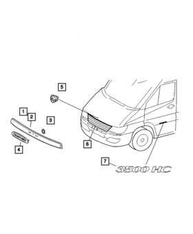 05104449aa Mopar Genuine Hood Nameplate 5104449aa