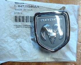 1-04725546aa Mopar New Genuine Oem 2001-2004 Dodge Caravan Grille Emblem Badge Front
