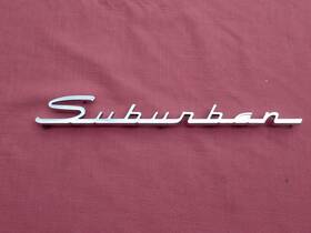 1456114 Mopar 1950 S Plymouth Suburban Emblem Nos Nameplate