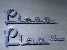 1541158 Mopar 1954 Plymouth Plaza Fender Emblems Oem