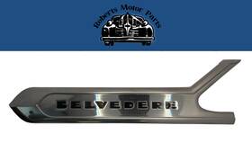 1694339 Mopar New Old Stock Lh Door Nameplate Emblem For 1956 Plymouth Belvedere #1694339