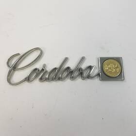 1801401 Mopar 1975 1976 1977 1978 1979 Cordoba Front Fender Emblem Chrome P/n