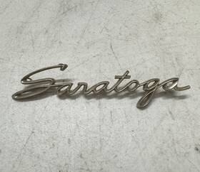 1901848 Mopar 1960-61 Chrysler Saratoga Glove Box Emblem 383 413 Gold Golden Lion 361 Script