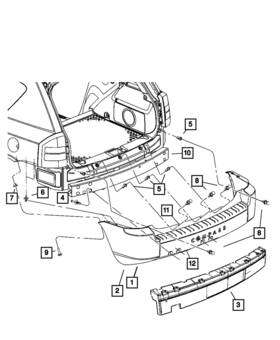 1cd94tzzaa Mopar Genuine Fascia Molding