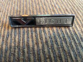 2579612 Mopar Inch V Eight V8 Plymouth Dodge Fender Emblem Badge 67-72