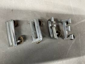 2579781 Mopar 1966 Dodge Coronet Charger Hood Emblem Letters Nameplate Trim Molding D G E Oem