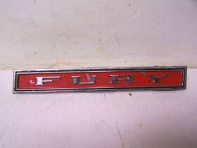 3443304 Mopar 1971 Plymouth Fury I Ii Iii Grille Logo Nameplate Emblem Vintage Car