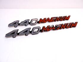 3443516 Mopar 1971 Dodge Charger Rt 440 Magnum Hood Emblems #3443516 Oem Orig Superbee