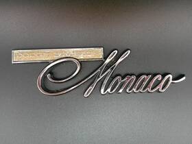 Mopar 357033763259 Vintage Dodge Monaco Emblem Badge Oem Classic Car Trim Part