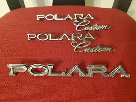 3613175 Mopar Two 1972 1973 Dodge Polara Custom Emblems And One Emblem