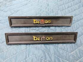 3613436 Mopar 71 Dodge Demon Inside Door Emblem Set Dw/jp