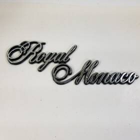 3811506 Mopar 1975 Dodge Royal Monaco Fender Emblem Nameplate