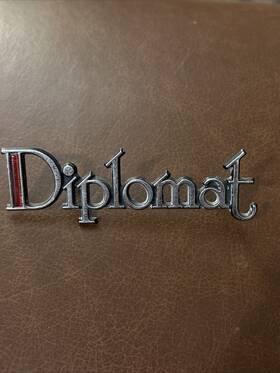 4017344 Mopar Vintage 1978-1983 Dodge Diplomat Emblem Logo Badge Symbol Oem 42989
