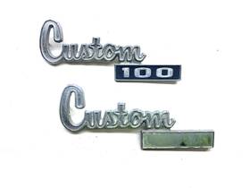 4033338 Mopar 1972-80 Dodge Pickup Custom 100 Fender Emblems